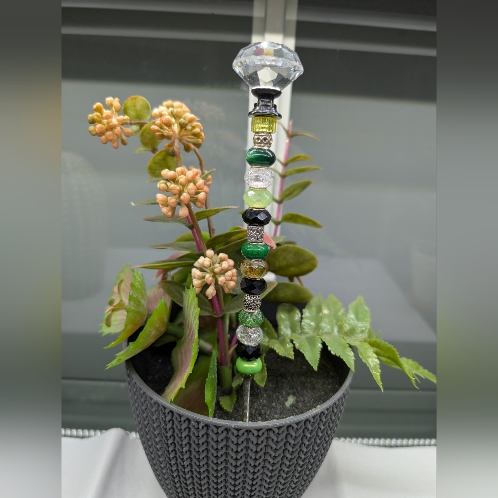 Beaded Fairy Wand/Plant Stake